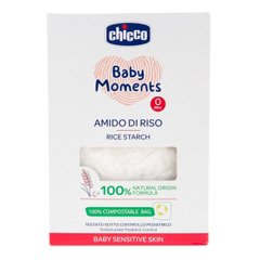Крохмаль рисовий для купання Chicco Baby Moments для чутливої шкіри, 250 г