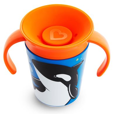 Чашка-непроливайка Munchkin Miracle 360° "Trainer cup" Касатка 177 мл, 177 мл, от 6-ти месяцев, полипропилен