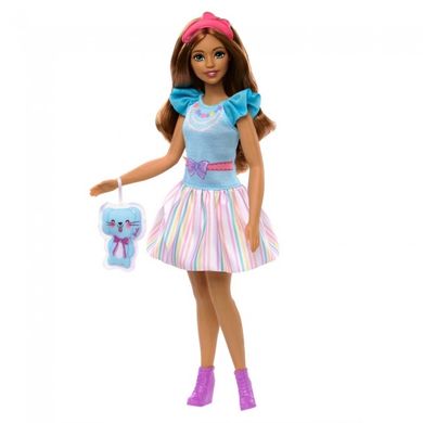 Лялечка "Моя перша Barbie" шатенка з зайченям