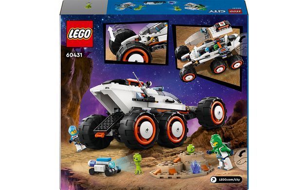Конструктор LEGO City Космічний дослідницький всюдихід та інопланетне життя 311 деталей (60431)