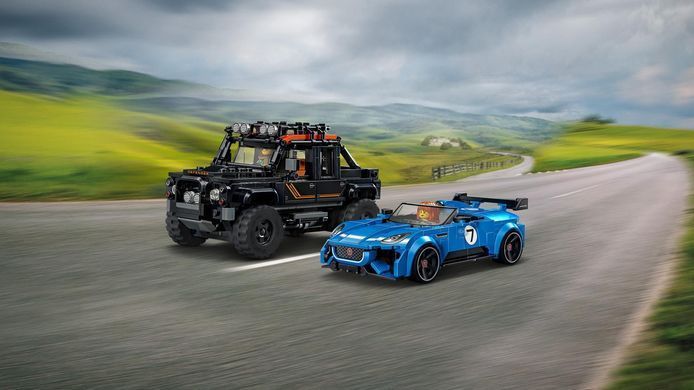 Конструктор LEGO&reg; Speed Champions Jaguar Project 7 та Land Rover Defender