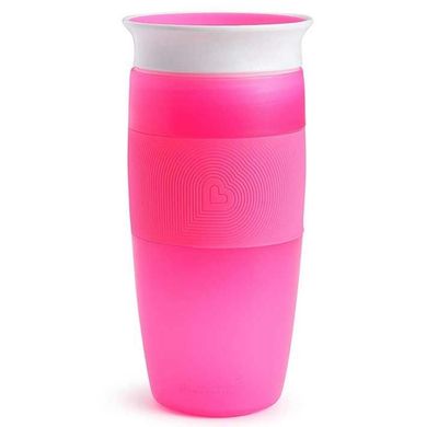 Чашка - поильник Munchkin "Miracle 360 Sippy" 414 мл (розовый), Розовый, 414 мл, 1,5+, Пластик