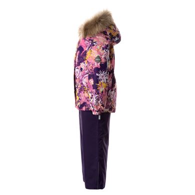 Комплект (куртка+полукомбинезон) HUPPA MARVEL, розовый с принтом/тёмно-лилoвый