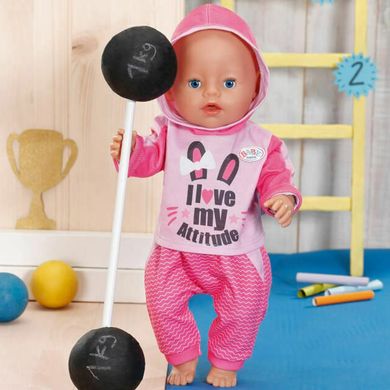 Одяг для пупса Baby born Спортивний костюм рожевий (830109-1)  , 3+, Унісекс