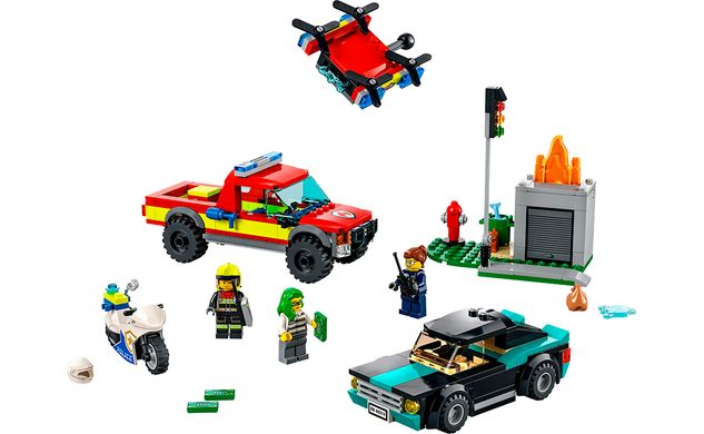 Конструктор LEGO City Пожарная спасательная служба и полицейское преследование