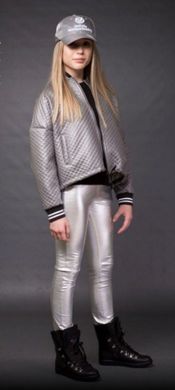 Сріблясті брюки для дівчинки 152 см OV2U