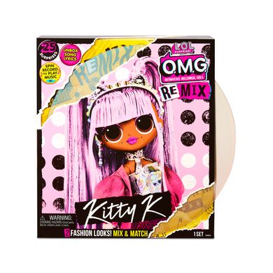 Ігровий набір з лялькою L.O.L. Surprise! серії O.M.G. Remix" - Королева Кітті", 4+, O.M.G. Remix, Дівчинка