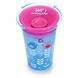 Чашка-непроливайка Munchkin "Sippy" 266 мл (блакитна з рожевим), 266 мл, 1+, Пластик