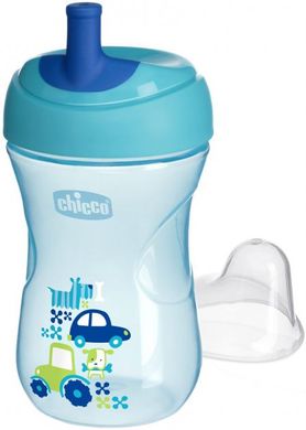Поильник-непроливайка Chicco "Advanced Cup"  266 мл (голубой) , Голубой, 266 мл, 1+, Пластик