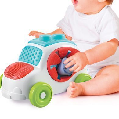 Машинка з конструктором Clementoni "Sensory Car", серія "Soft Clemmy", 8 деталей