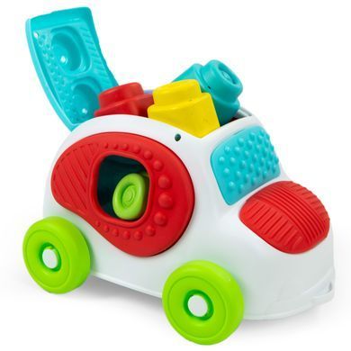 Машинка з конструктором Clementoni "Sensory Car", серія "Soft Clemmy", 8 деталей