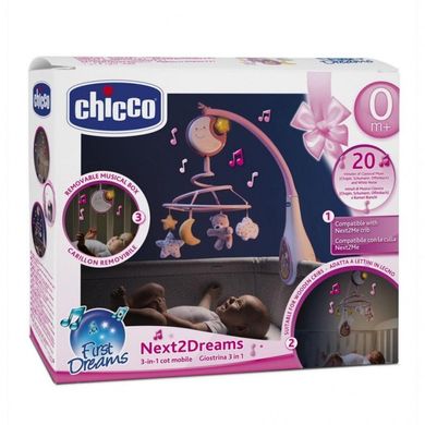 Игрушка на кроватку Chicco " Подвесная карусель Next2Dreams " , от рождения, Девочка