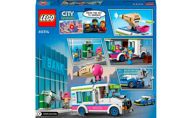 Конструктор LEGO City Поліцейське переслідування фургона з морозивом