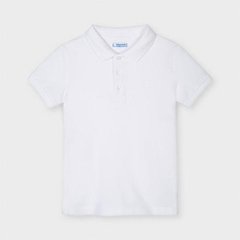 Сорочка-поло біла Mayoral для хлопчика 6 років