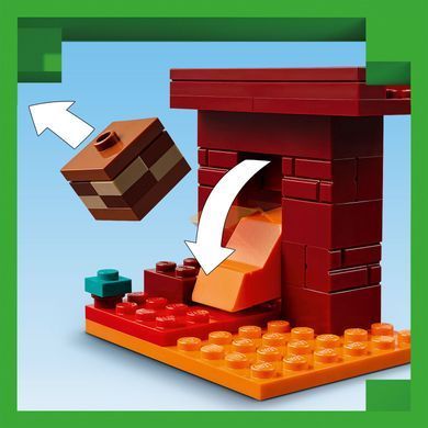 Набір LEGO Minecraft Битва з лавою в Незері
