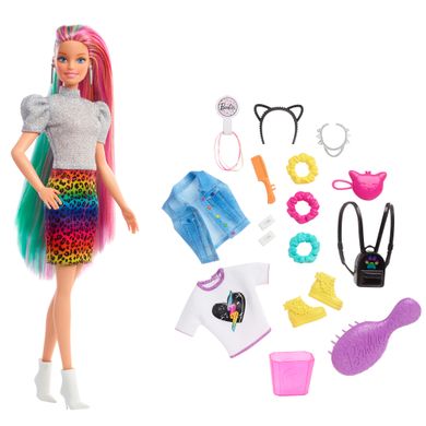 Кукла Barbie "Радужный леопард"