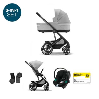 Универсальная коляска 3 в 1 Cybex Balios S (BLK / Lava Grey)