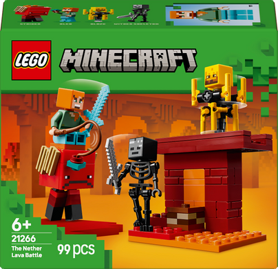 Набір LEGO Minecraft Битва з лавою в Незері