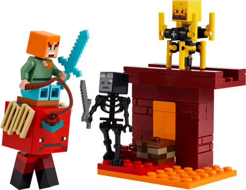 Набір LEGO Minecraft Битва з лавою в Незері