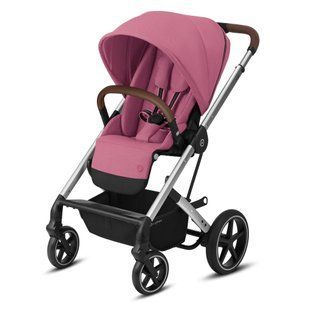 Коляска прогулянкова Cybex Balios S Lux SLV Magnolia Pink purple (з бампером)