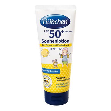 Детское солнцезащитное молочко Bubchen Sensitive, 50+