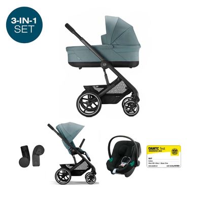 Універсальна коляска 3 в 1 Cybex Balios S  (BLK / Sky Blue)