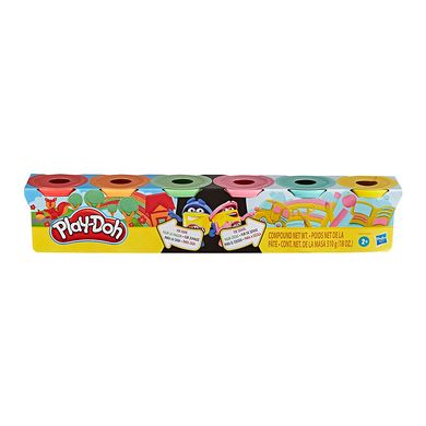 Набір для ліплення Hasbro Play-Doh Rainbow , 6 баночок, 3+, Play-Doh, Унісекс