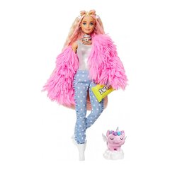 Лялька Barbie "Екстра" у рожевому пухнастому жакеті