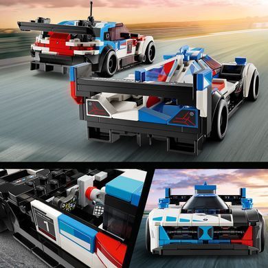 Конструктор LEGO Speed Champions Автомобілі для перегонів BMW M4 GT3 і BMW M Hybrid V8