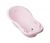 Классическая ванночка LUX "Зайчик з термометром, Розовый, от рождения, 102х53х26 см, Классическая с термометром и сливом, Пластик