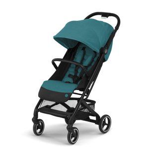 Дитяча прогулянкова коляска CYBEX BEEZY RIVER BLUE turguoise бірюзова з бампером