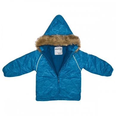 Комплект зимний (куртка + полукомбинезон) HUPPA AVERY бирюзово-зеленый с принтом/бирюзово-зеленый