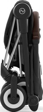 Прогулянкова коляска Cybex Coya Chrome Dark Brown Sepia Black, чорний