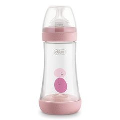 Бутылочка пластиковая Chicco Perfect 5, 240 мл, 2 м+, Розовый, 240 мл, Силикон, Пластик, от 2-х месяцев, Бутилочка