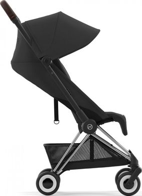 Прогулянкова коляска Cybex Coya Chrome Dark Brown Sepia Black, чорний