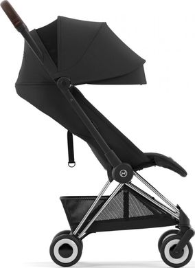 Прогулочная коляска Cybex Coya Chrome Dark Brown Sepia Black, черный