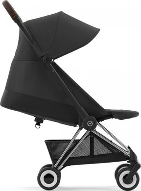 Прогулочная коляска Cybex Coya Chrome Dark Brown Sepia Black, черный