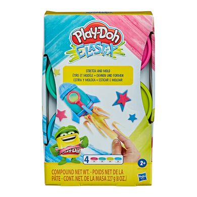 Набор эластичного пластилина Hasbro Play-Doh Elastix 4 цвета , 2+, Play-Doh, Унисекс
