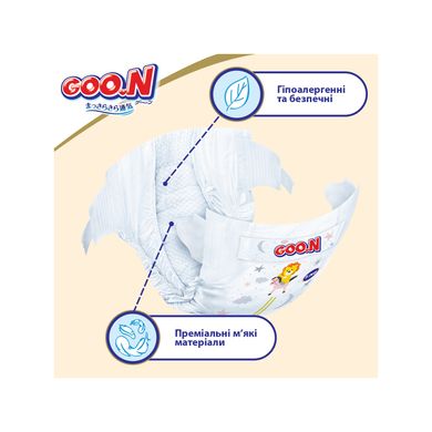 Подгузники Goo.N Premium Soft на липучках размер 4 L 9-14 кг унисекс 52 шт