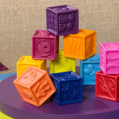 Развивающие силиконовые кубики Battat Почитай-ка! (BX1002Z)