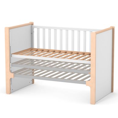 Дитяче ліжечко Верес Ніцца, колір біло-буковий