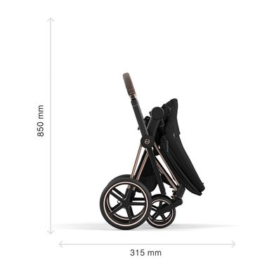 Шасі та каркас прогулянкового блоку Cybex Priam New Generation (Сhrome / Brown)