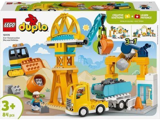Набір LEGO DUPLO Town 3-в-1 Будівельний майданчик і техніка