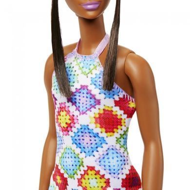 Лялька Barbie "Модниця" в сукні з візерунком у ромб