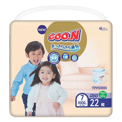 Трусики-подгузники Goo.N Premium Soft размер 7 3ХL 18-30 кг унисекс 22 шт
