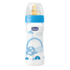 Бутылочка пластиковая Chicco WELL-BEING, 250 мл, соска латекс, 2 м+, Голубой, 250 мл, Латекс, Пластик, от 2-х месяцев, Бутилочка