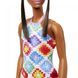 Кукла Barbie "Модница" в платье с узором в ромб