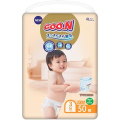 Трусики-підгузки Goo.N Premium Soft розмір 3 М 7-12 кг унісекс 50 шт.