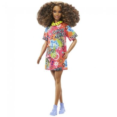 Кукла Barbie "Модница" в ярком платье-футболке