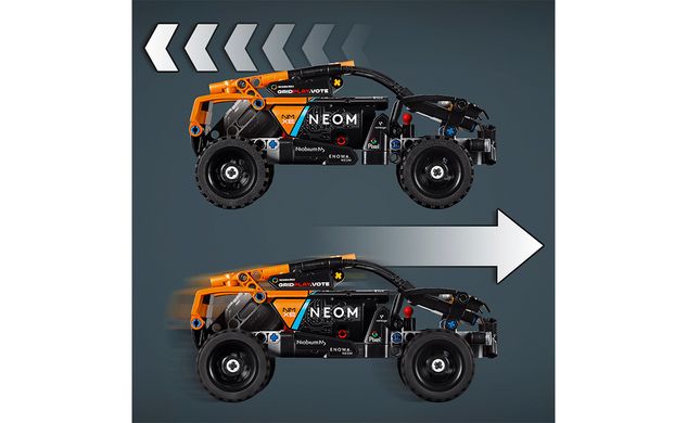Конструктор LEGO Technic Автомобіль для перегонів NEOM McLaren Extreme E 252 деталей (42166) - зображення 8 Конструктор LEGO Technic Автомобіль для перегонів NEOM McLaren Extreme E 252 деталей (42166) - зображення 1 Конструктор LEGO Technic Автомобіль дл